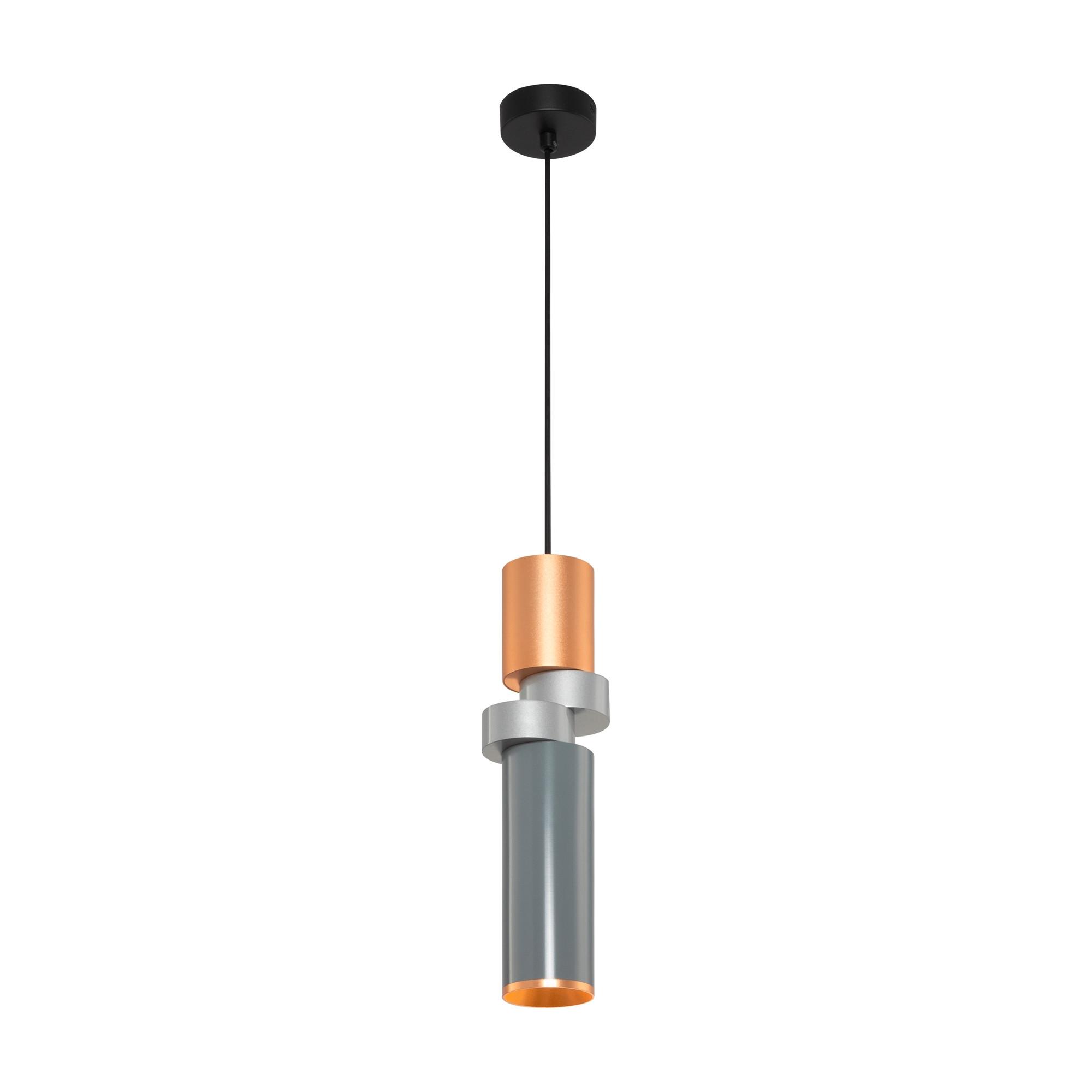 PENDELLEUCHTE PALETTE - Silberfarben/Messingfarben, Trend, Metall (9,5/6,5/33cm) - MAYTONI