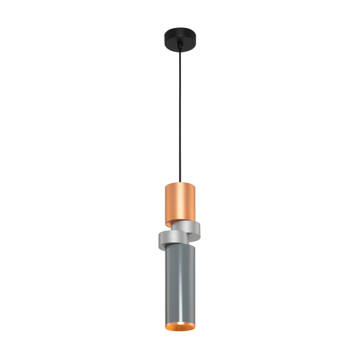 PENDELLEUCHTE PALETTE - Silberfarben/Messingfarben, Trend, Metall (9,5/6,5/33cm) - MAYTONI