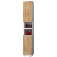 Omara Za Čevlje Gados, Hrast - bela/barve aluminija, Moderno, kovina/umetna masa (30/178/33cm) - MID.YOU