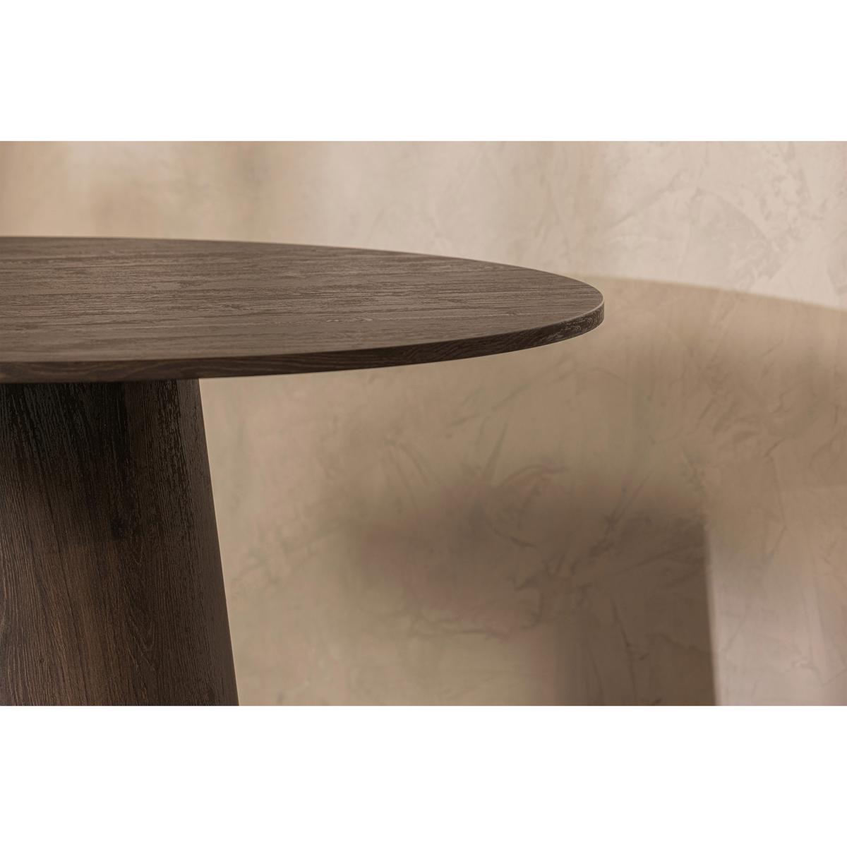 Esstisch Maan Dunkelbraun - Dunkelbraun, Design, Holzwerkstoff (120/120/75cm) - Livetastic