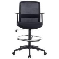 Drehstuhl Mirja Schwarz ca. 60x106-120x57cm - Schwarz, Design, Kunststoff/Textil (60/106-120/57cm) - Mömax