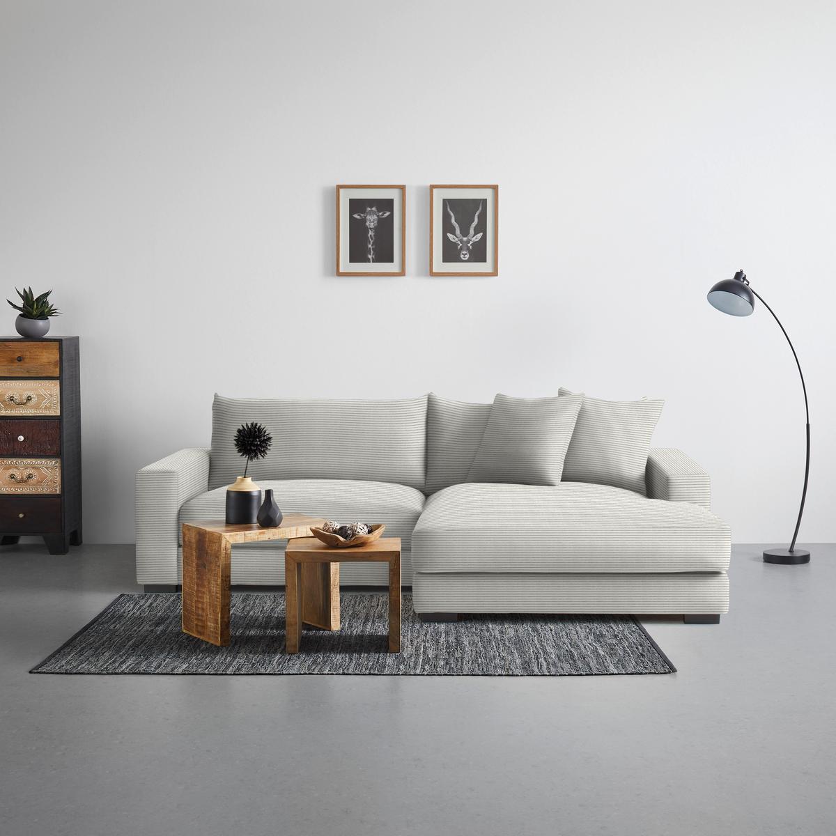 Ecksofa Pedro Beige - Beige, MODERN, Textil (265/83/180cm) - Mömax