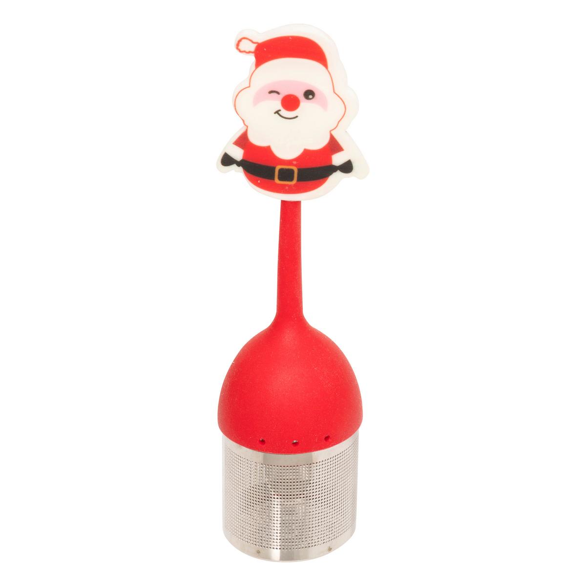 Strecurătoare pentru ceai Xmas - verde/roșu, Konventionell, plastic/metal (4/15,7cm)