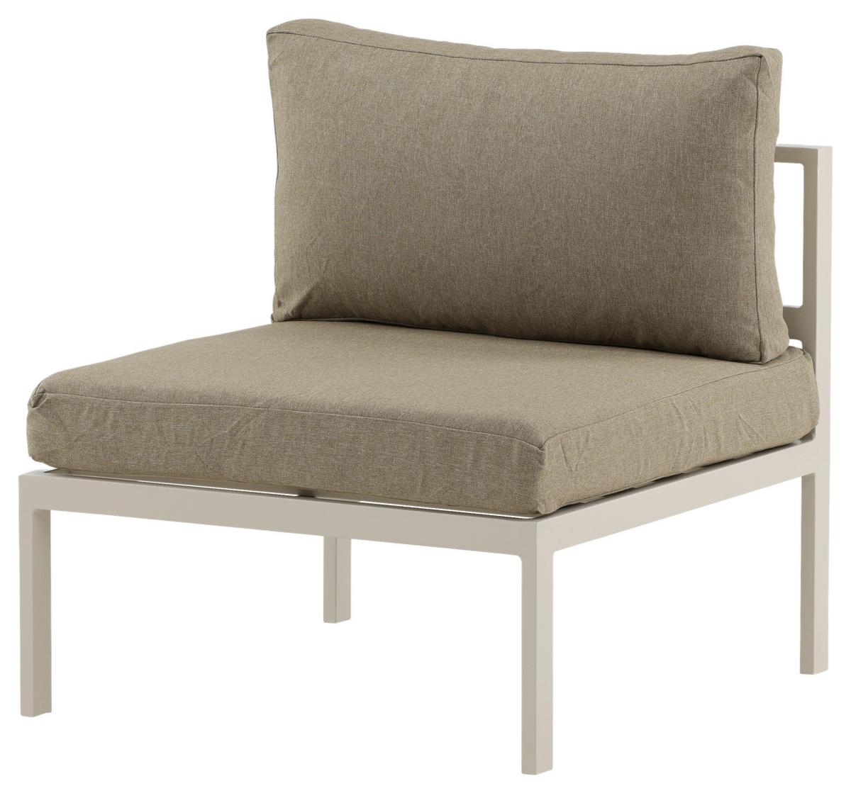 LOUNGESESSEL COPACABANA - Beige/Grau, KONVENTIONELL, Metall (70/65/74cm) - Gardenson