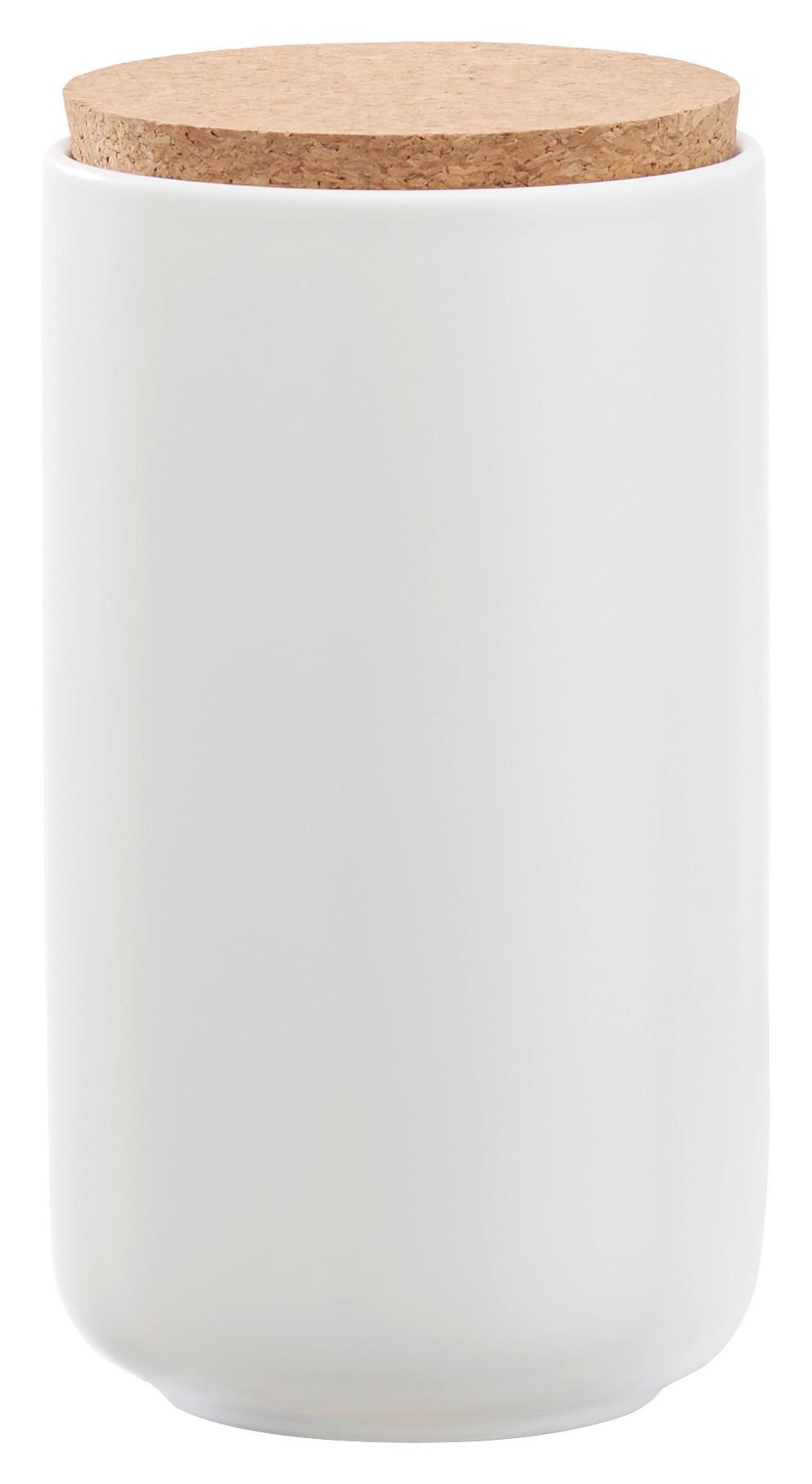 Ételtároló Doboz Svea - natúr színű/fehér, Modern, fa/kerámia (10/18cm) - Premium Living