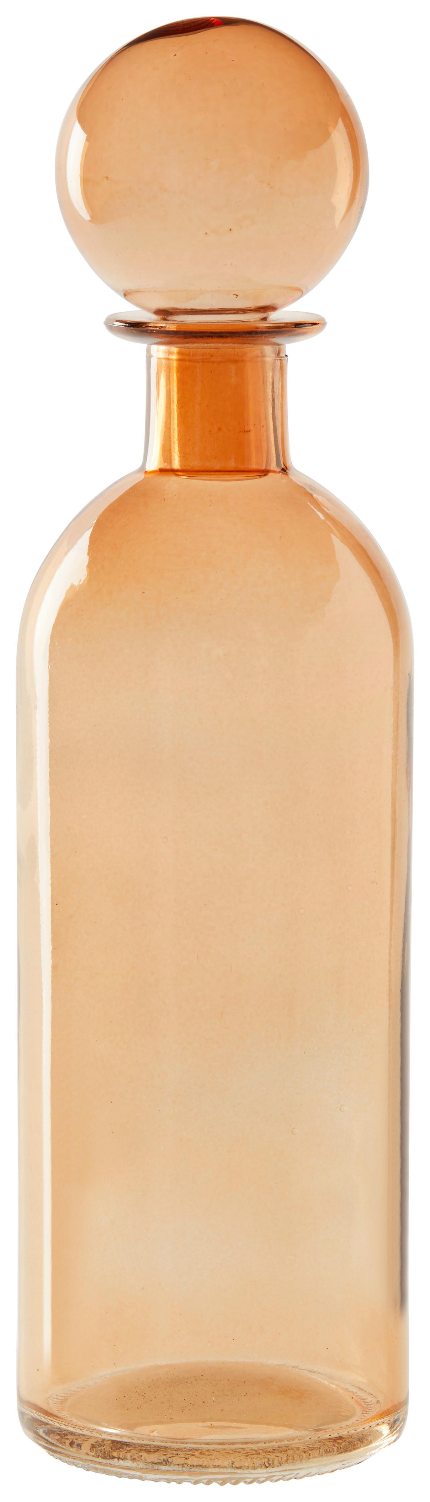 Dekoflasche Alessia in Braun - Braun, Glas (6,5/24cm) - Modern Living