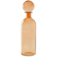 Dekoflasche Alessia in Braun - Braun, Glas (6,5/24cm) - Modern Living