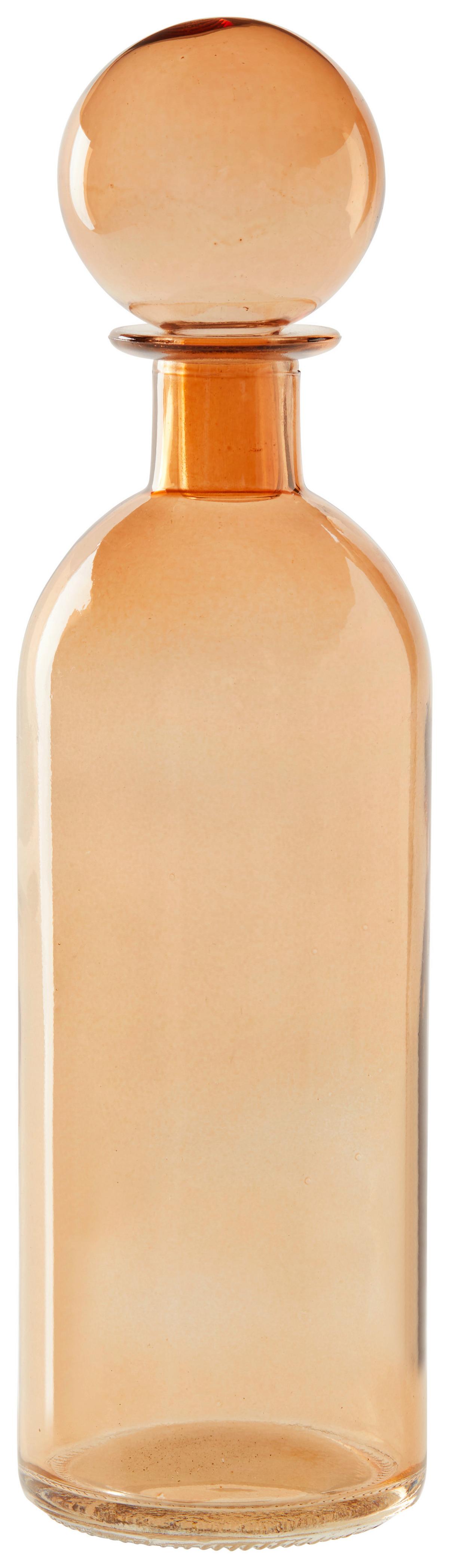 Dekoflasche Alessia in Braun - Braun, Glas (6,5/24cm) - Modern Living