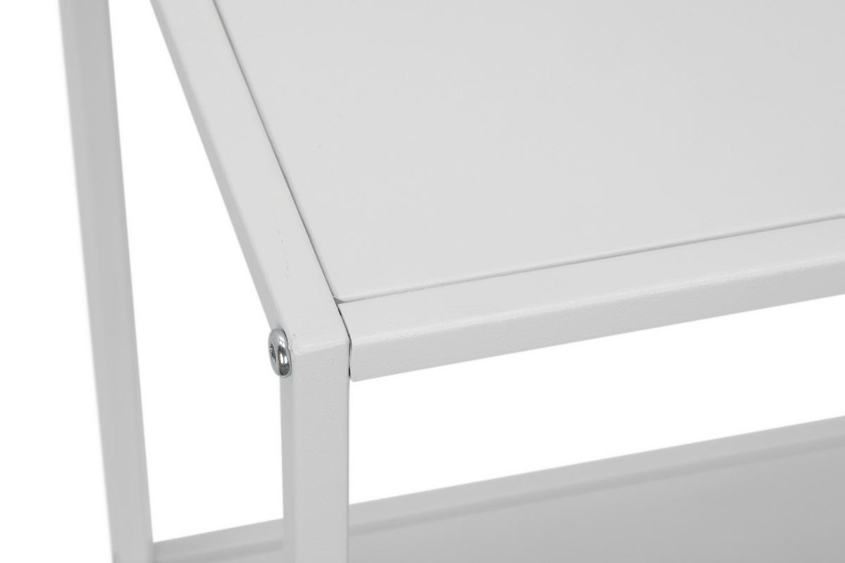 STÓŁ KONSOLA BREDA - biały, Modern, metal (100/79/29cm) - PBJ