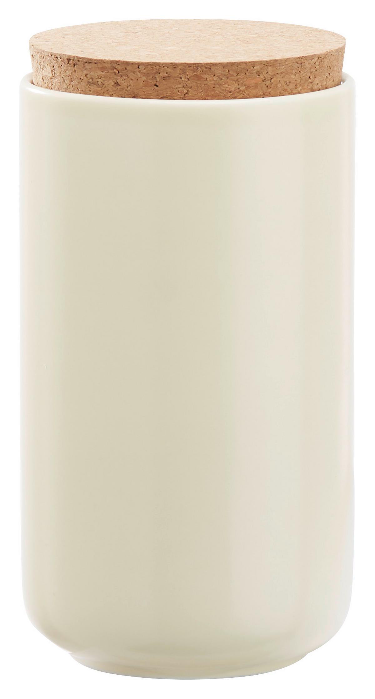 Ételtároló Doboz Svea - natúr színű/taupe, Modern, fa/kerámia (10/18cm) - Premium Living