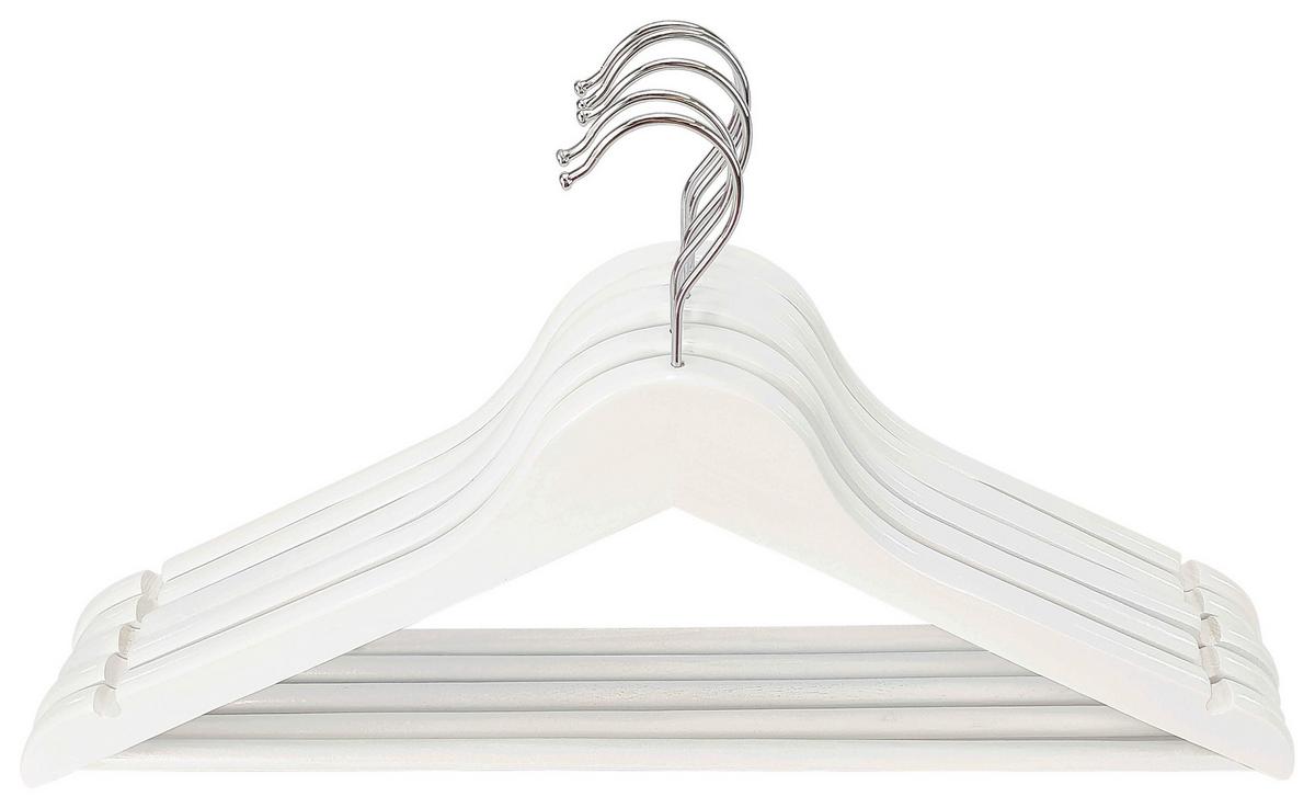 Set Vješalica 5/1 Kathrin - bijela, Konvencionalno, drvo/metal (44,5/23/1,2cm) - Mömax