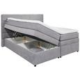 Boxspringbett in Grau ca. 180x200cm - Schwarz/Grau, MODERN, Holzwerkstoff/Kunststoff (180/200cm) - Premium Living Boxspringbett in Grau ca. 180x200cm - Schwarz/Grau, MODERN, Holzwerkstoff/Kunststoff (180/200cm) - Premium Living