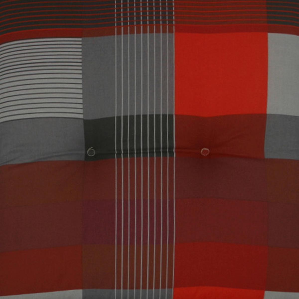 Sesselauflagenset 6-Teilig Grau/Rot - Dunkelgrau/Rot, Basics, Textil (50/7/120cm)