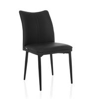 Stol Viseto, Črna - črna, Moderno, kovina/tekstil (47/87/61cm) - MID.YOU