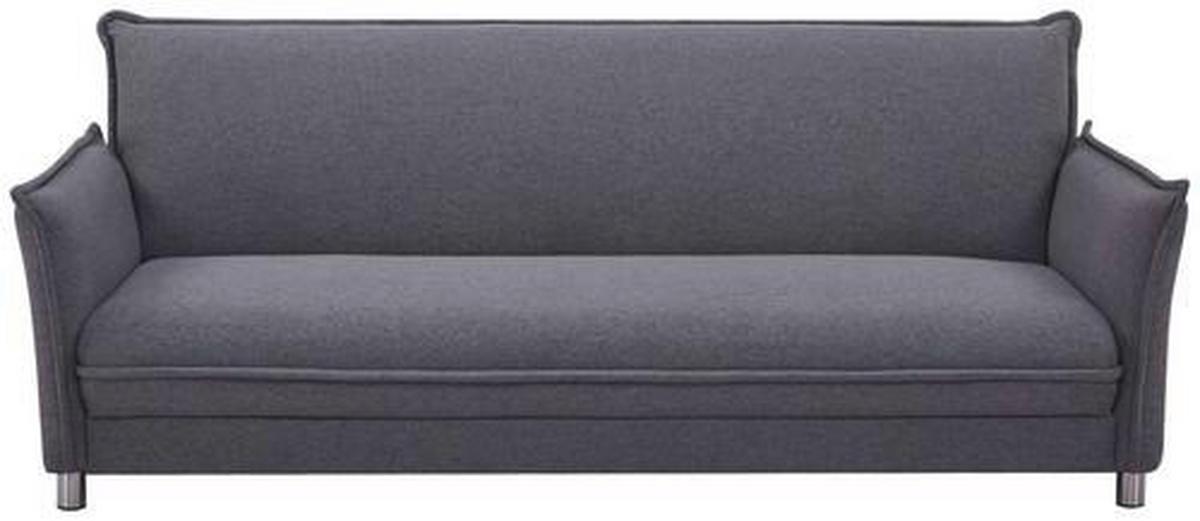 Zofa S Posteljno Funkcijo Modena, Siva - barve nerjavečega jekla/siva, Moderno, kovina/tekstil (207cm)