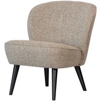 Sessel Sara Naturfarben - Schwarz/Naturfarben, Design, Holz/Textil (59/71/70cm) - Livetastic