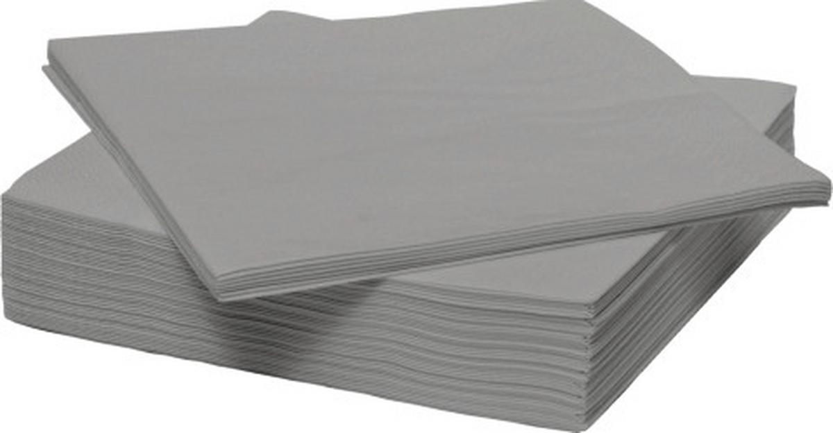serviette de table in Grau - Grau, Konventionell, Papier (33/33cm) - Mömax