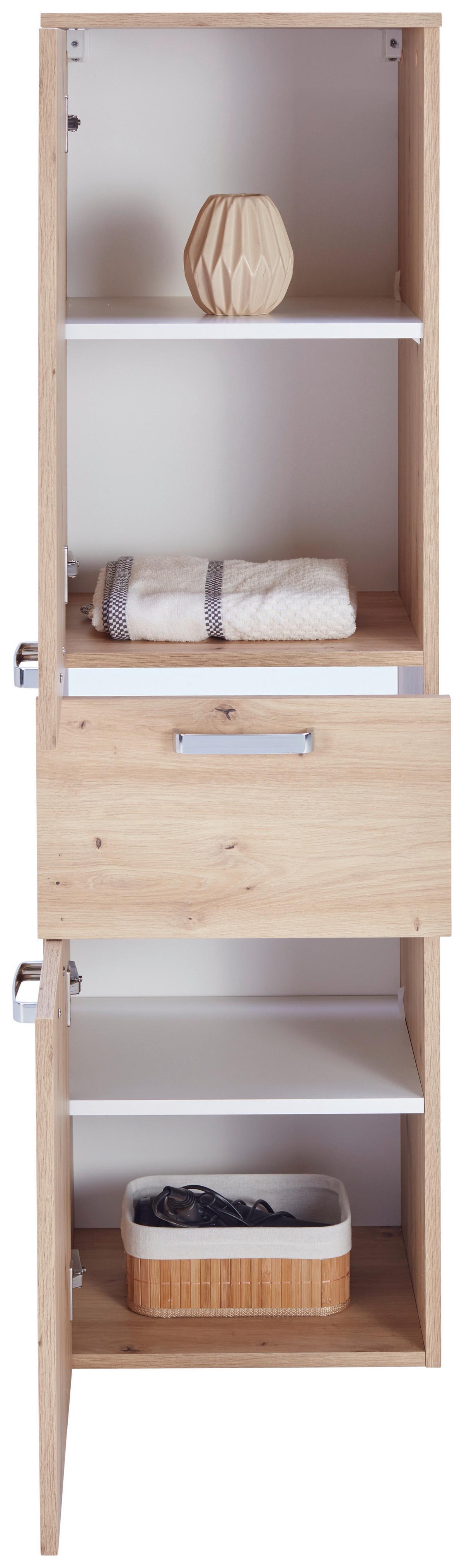 Dulap înalt Fresh - stejar Artisan, Konventionell, material pe bază de lemn (40/147/38,5cm) - Ondega