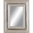 Fali Tükör Cleopatra - ezüst színű, fém (70/90/5,5cm)