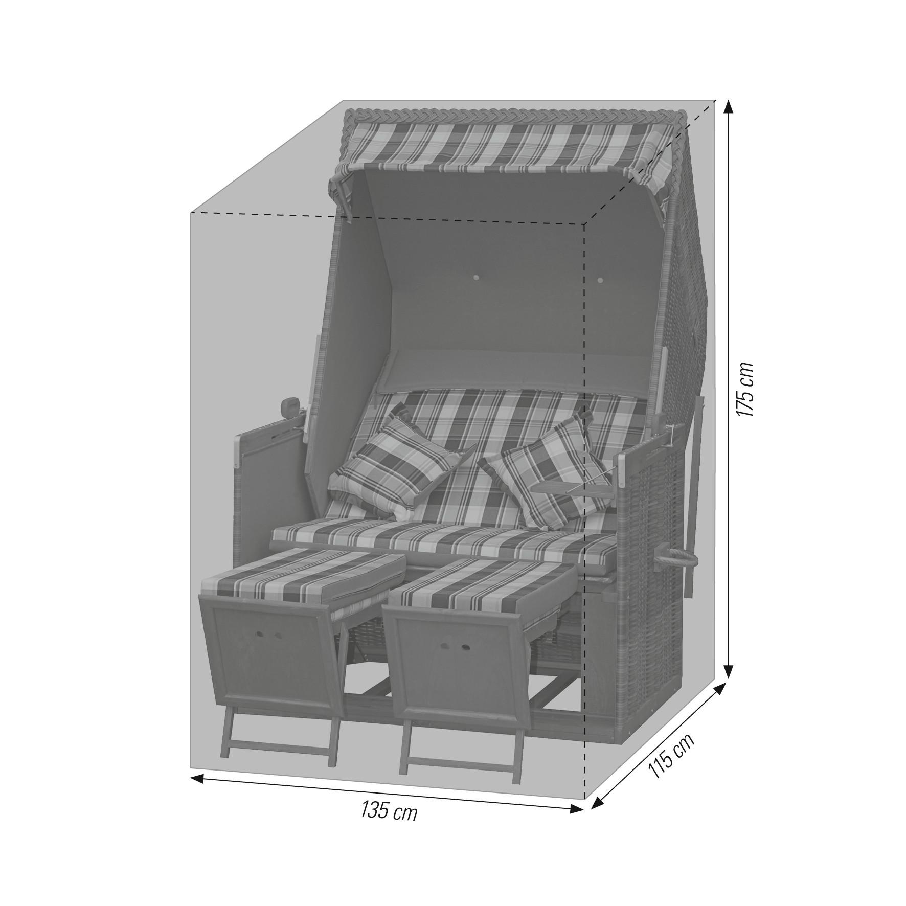 Zaščitna Prevleka Antara, 135x175x115cm, Antracit - antracit, Basics, tekstil (135/175/115cm)