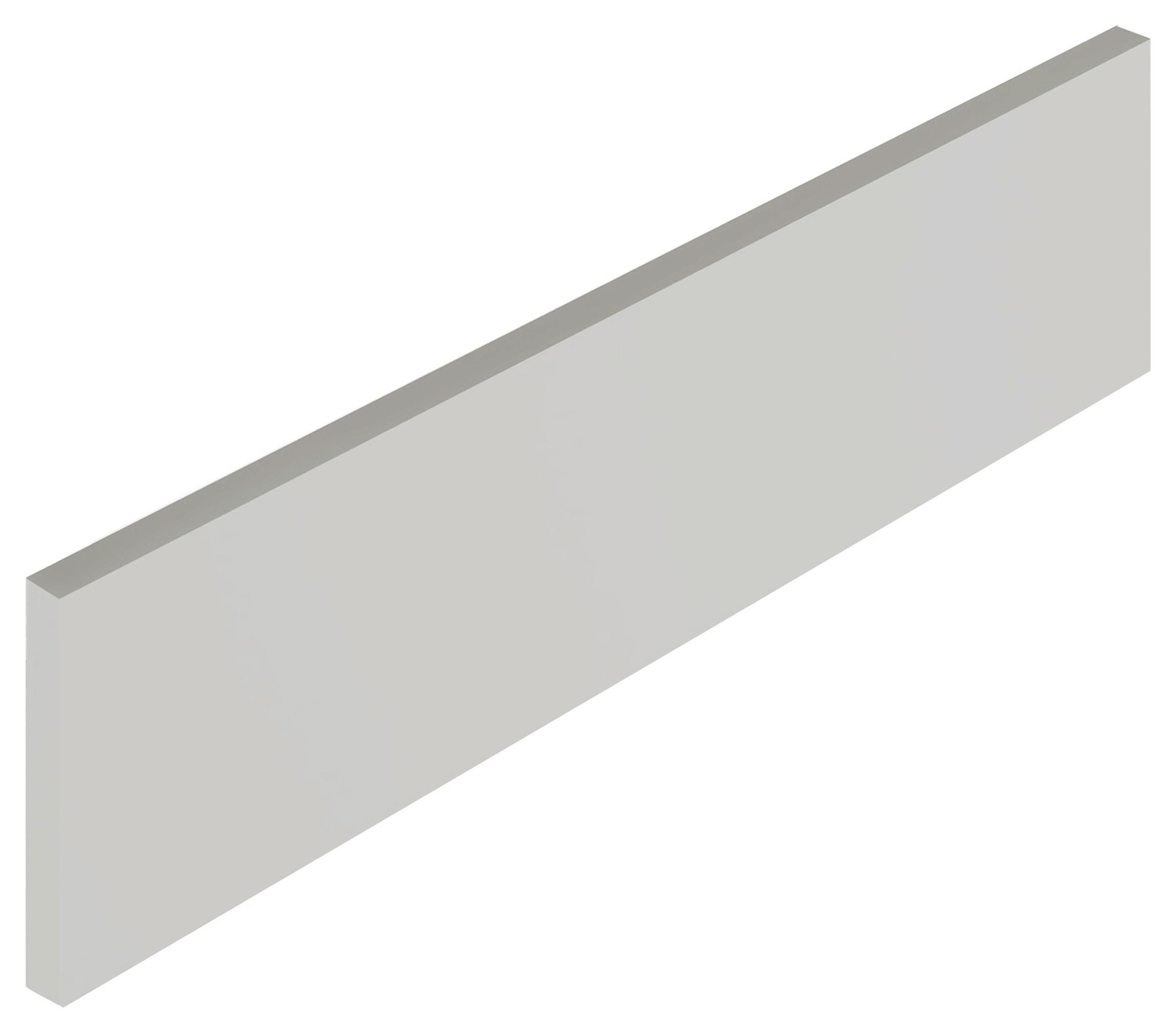 Sockel in Lichtgrau glänzend - Grau, MODERN, Holzwerkstoff (60cm) - FlexWell