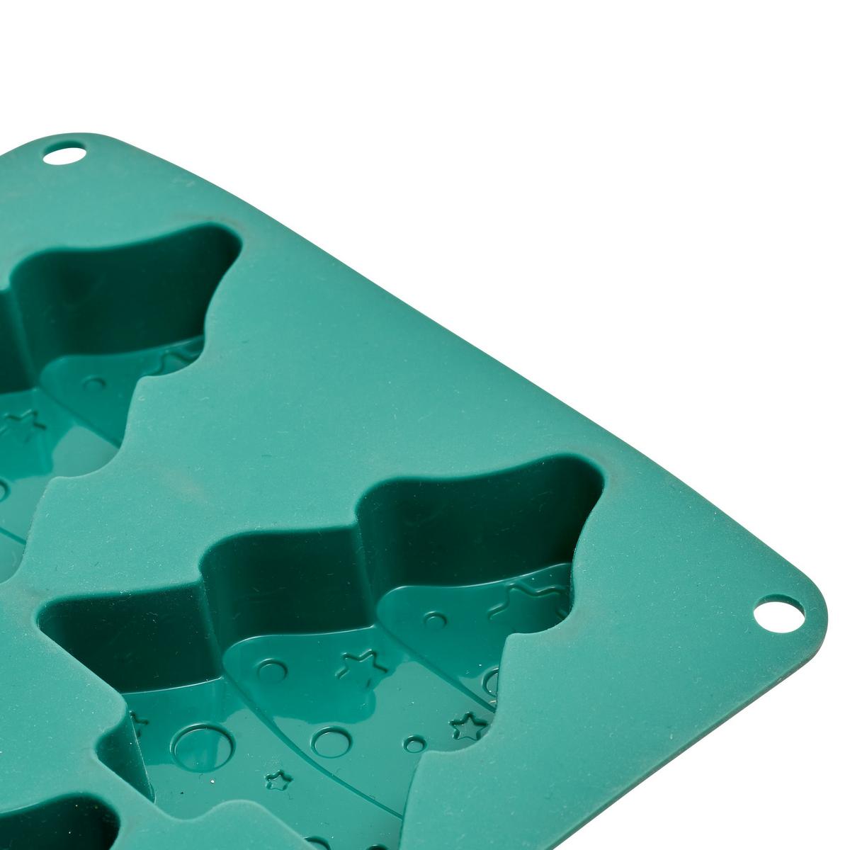 Formă Copt Brioșe Cavi Cca. 27x16 Cm - verde/roșu, Basics, plastic (27/16,5/2,5cm)