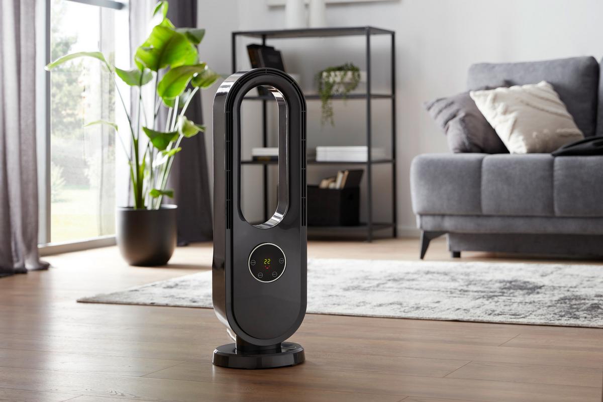 Pokončni Ventilator Leonhard - siva, Moderno, umetna masa (24/24/75,5cm) - Insido