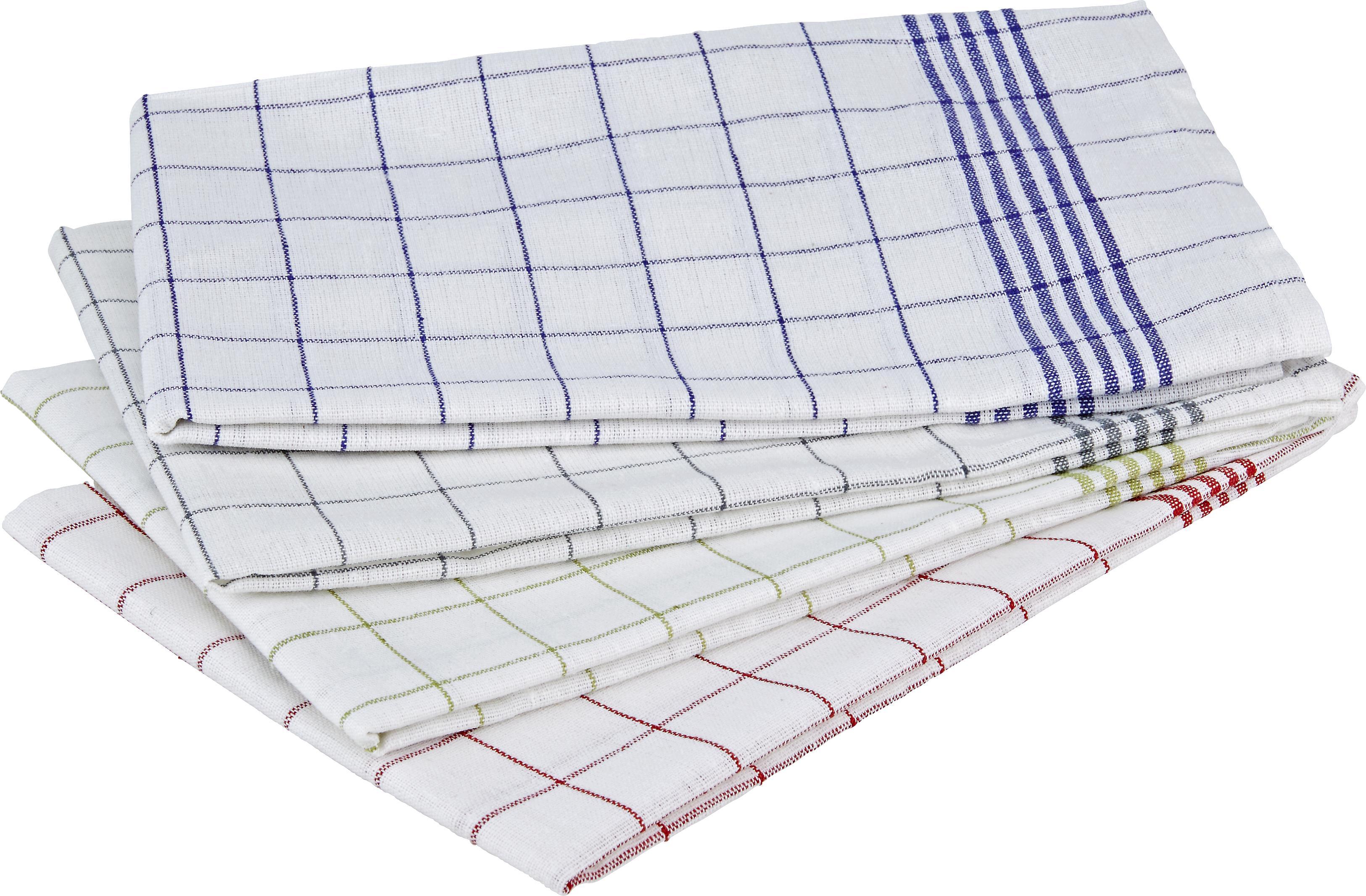 Geschirrtuch-Set London - Blau/Rot, Textil (50/70cm) - Mömax modern living