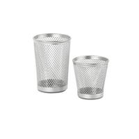 Stiftehalter aus Metall in Silber - Silberfarben, Metall (7cm) - Mömax