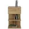 SÄNGBORD SUN - ekfärgad, Modern, trämaterial (39/65/39cm) - Mömax