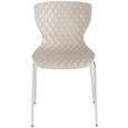 Besucherstuhl Hellbraun - Hellbraun/Chromfarben, Kunststoff/Metall (44/80,5/51cm) - Mömax modern living