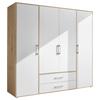 Ormar Za Odjeću Lembo - bijela/hrast Artisan, Konvencionalno, drvni materijal/plastika (206/195/60cm) - Modern Living