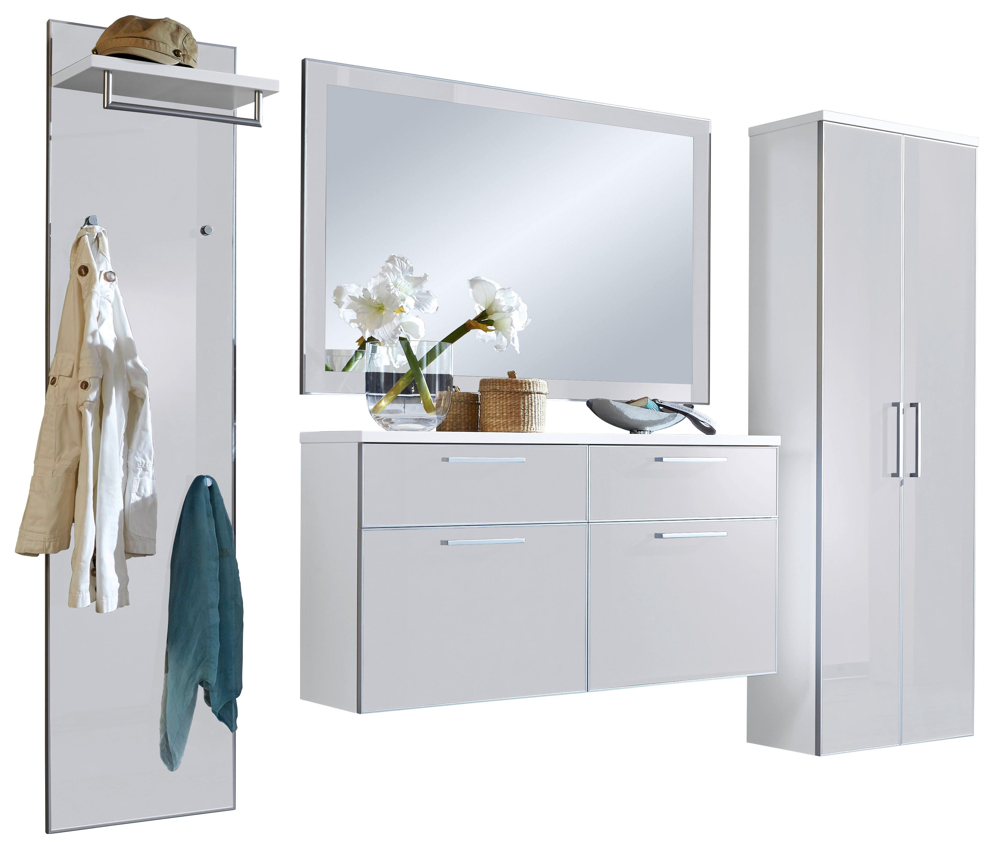 PRZEDPOKÓJ VENTINA - biały, Design, materiał drewnopochodny/szkło (245/200/31cm)