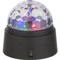 Diszkógömb Kb. 9/9cm - fekete/átlátszó, műanyag (9/9cm)