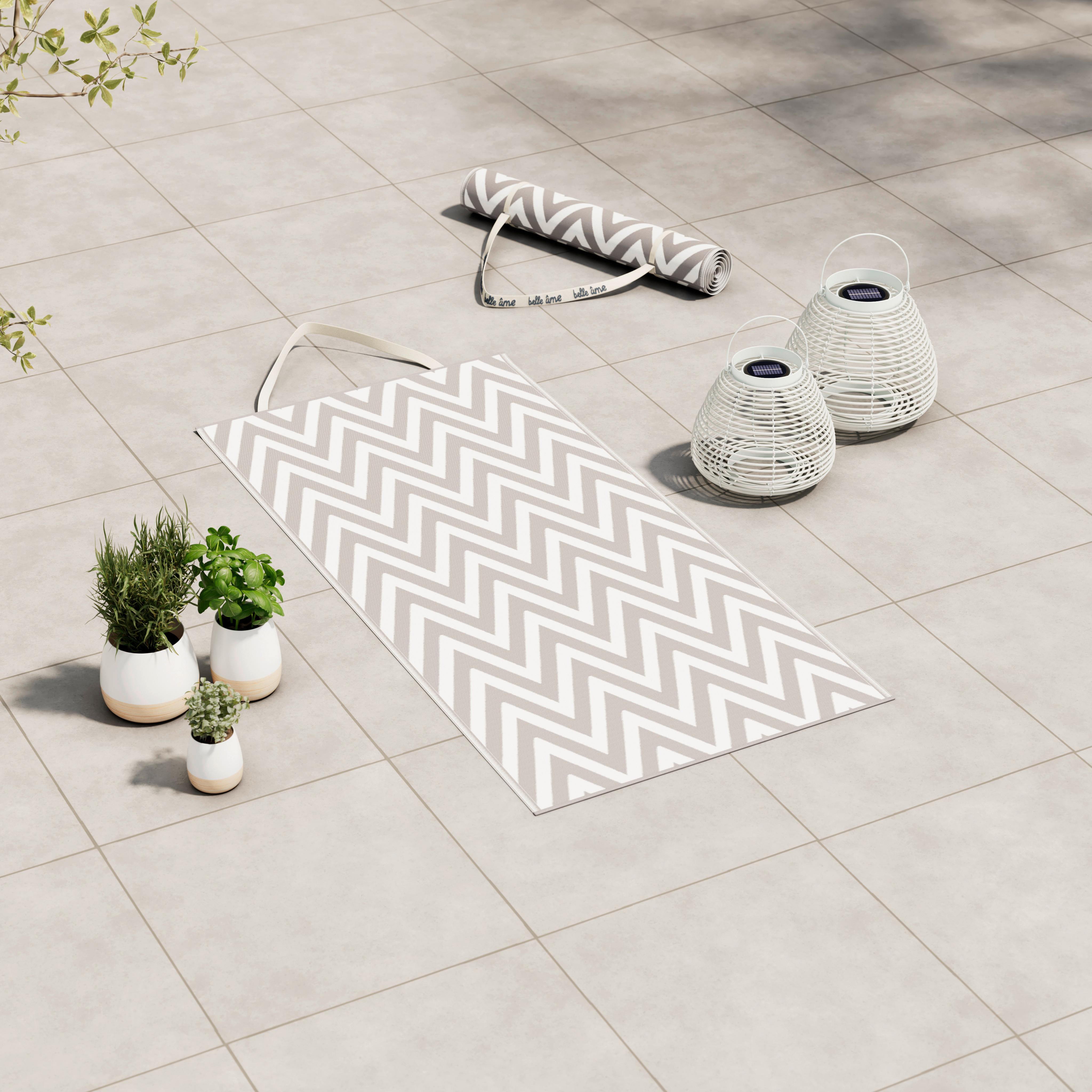 Strandmatte Riya Hellgrau ca. 70x170 cm - Hellgrau, MODERN, Kunststoff/Textil (70/170cm) - Bessagi Garden