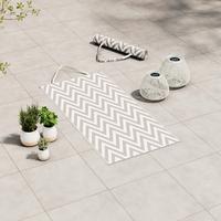 Strandmatte Riya Hellgrau ca. 70x170 cm - Hellgrau, MODERN, Kunststoff/Textil (70/170cm) - Bessagi Garden