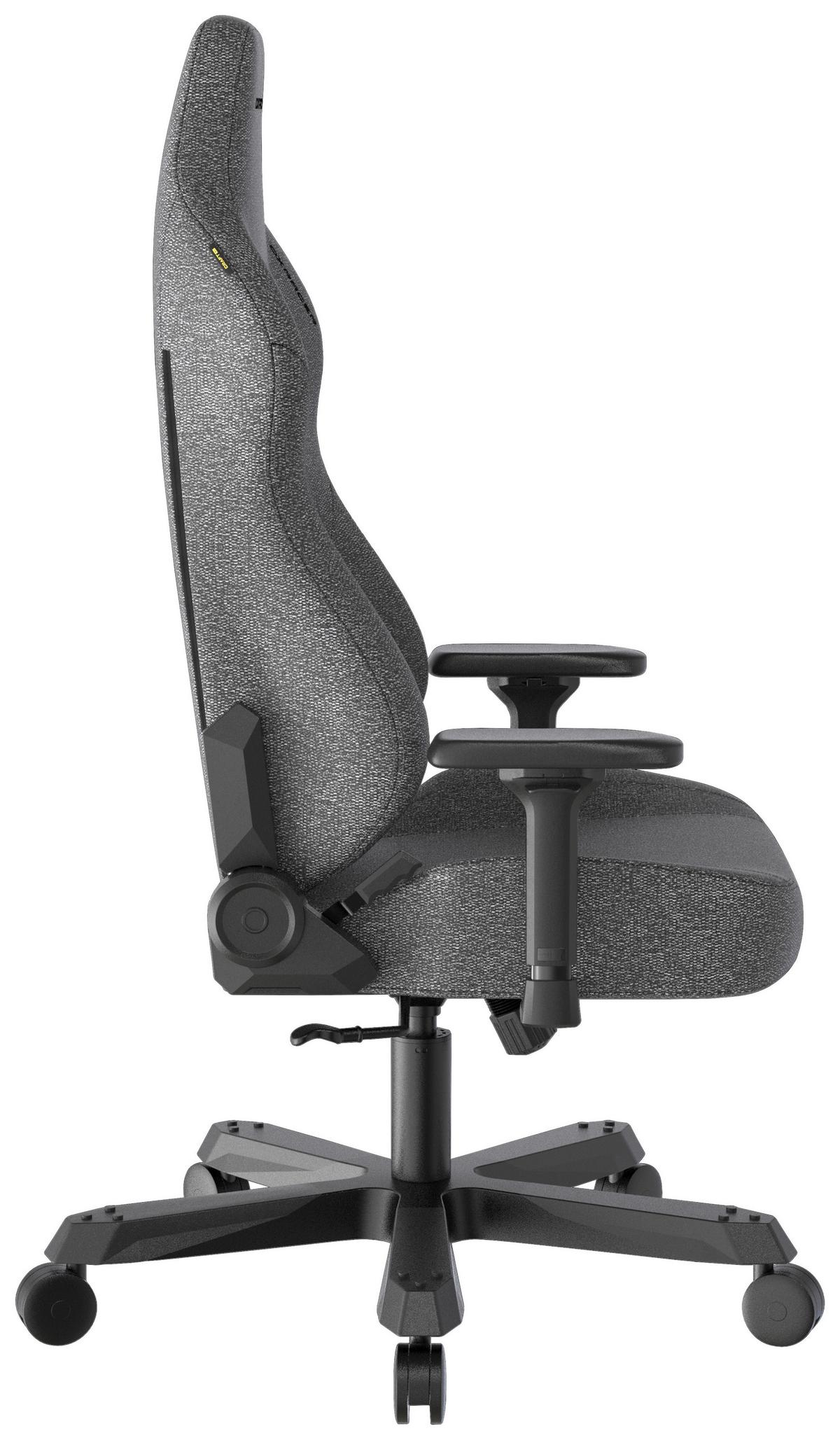 Gamingstuhl Tank Anthrazit/Schwarz - Anthrazit/Schwarz, MODERN, Textil/Metall (80/140/80cm) - Dxracer