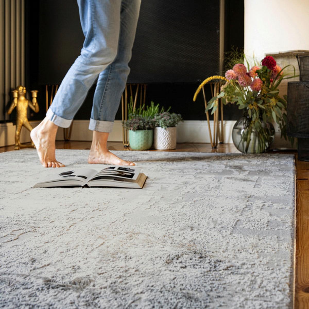 VINTAGE-TEPPICH MY NEVADA 341 - Grau, Design, Textil (80/150cm)