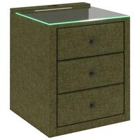 Nachtkästchen Universal Grün - Grün, KONVENTIONELL, Holzwerkstoff/Kunststoff (48/68/45,5cm) - Premium Living