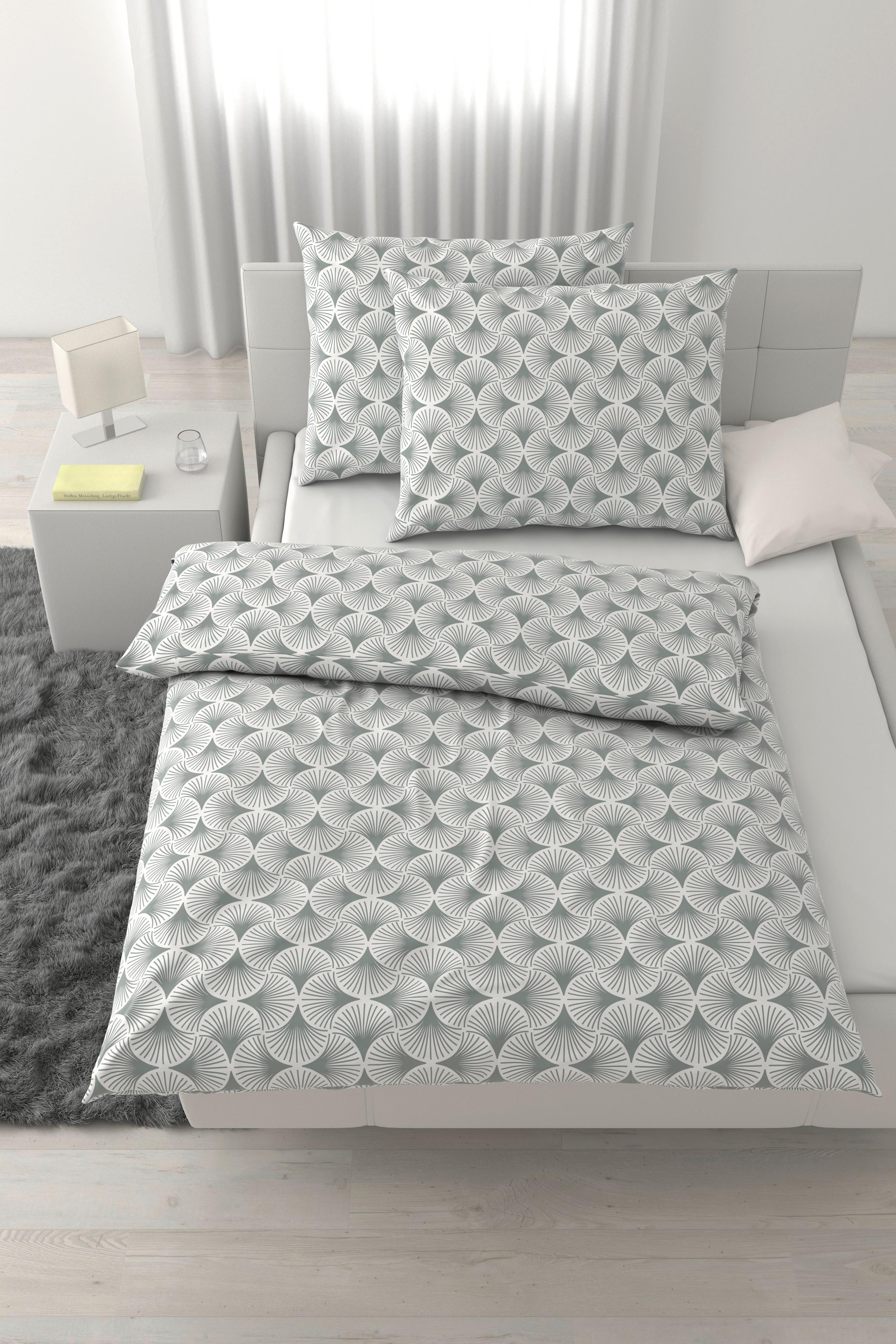 Lenjerie de pat Silva cca. 2x50x70/200x220 cm - argintiu, Konventionell, textil (200/220cm) - Mömax