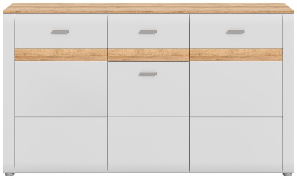 Sideboard Ashton ca. 150x86 cm Aschgrau/Eiche - Design, Holzwerkstoff/Kunststoff (150/86/43cm) - MID.YOU