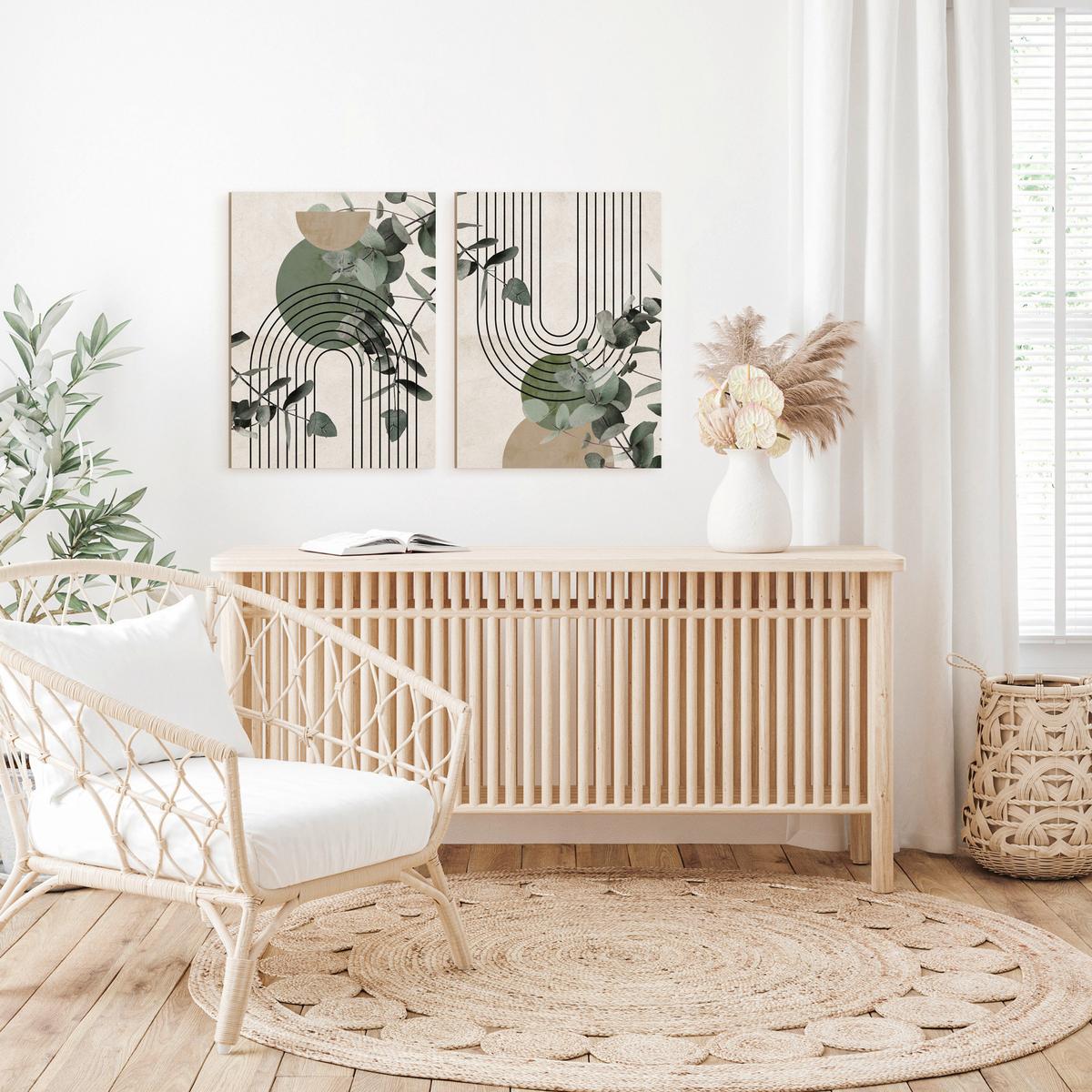 Bilderset CA Multicolor - Multicolor, Basics, Holz/Textil (2x32/42cm)