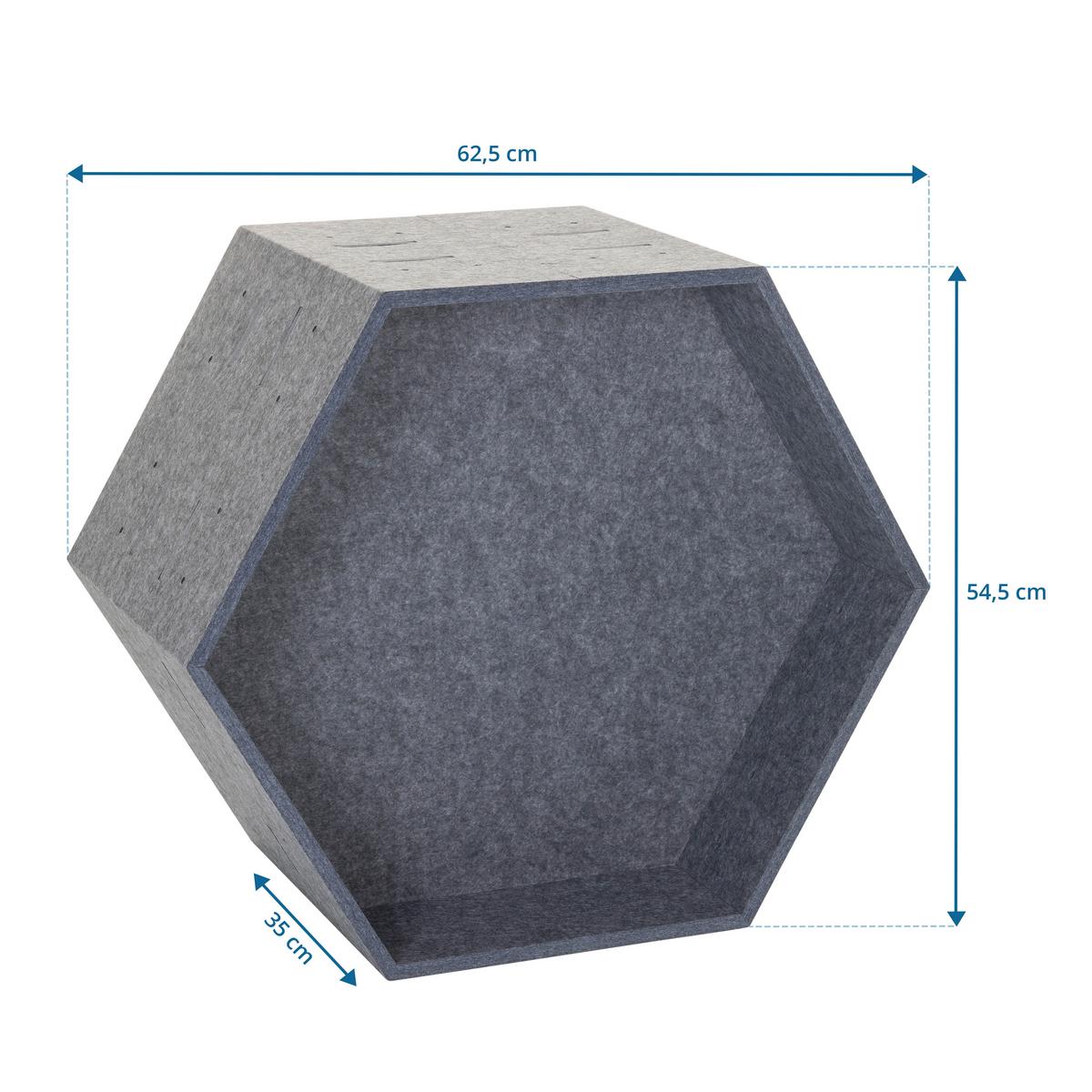 Pregradna Stena Flexmiut Store B, Siva - siva, Moderno, tekstil (62,5/54,5/35cm) - MID.YOU