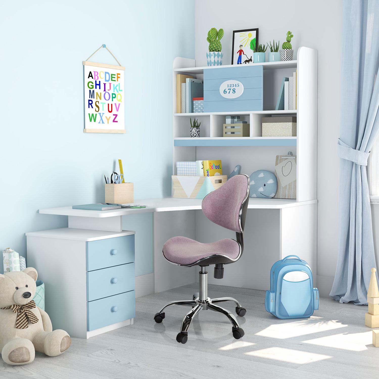 Mladinski Vrtljivi Stol Kiddy Gti 3, Roza - roza, Basics, umetna masa (47/87-98/49cm) - MID.YOU