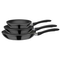 Set Ponev Nova Black, 3-Delni - črna, Basics, kovina (20+24+28cm) - GSW