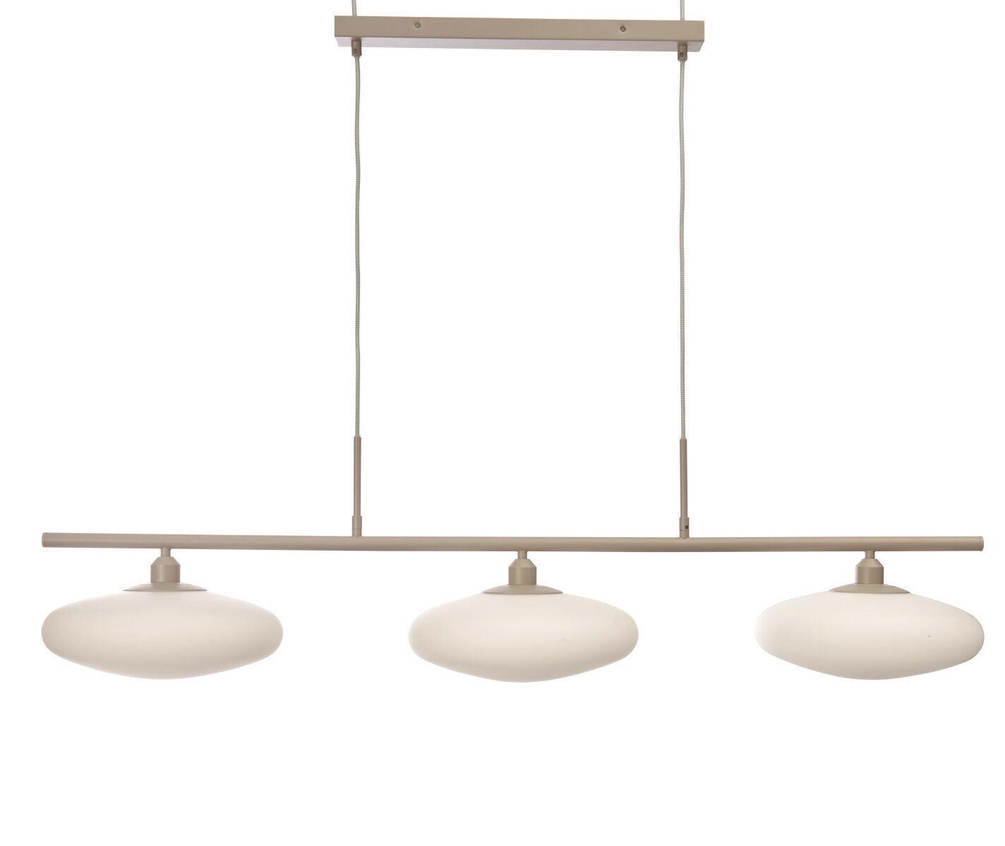 Függőlámpa Sapporo/h3/w - homokszínű/fehér, Trend, üveg (115/29/23cm) - It's about Romi