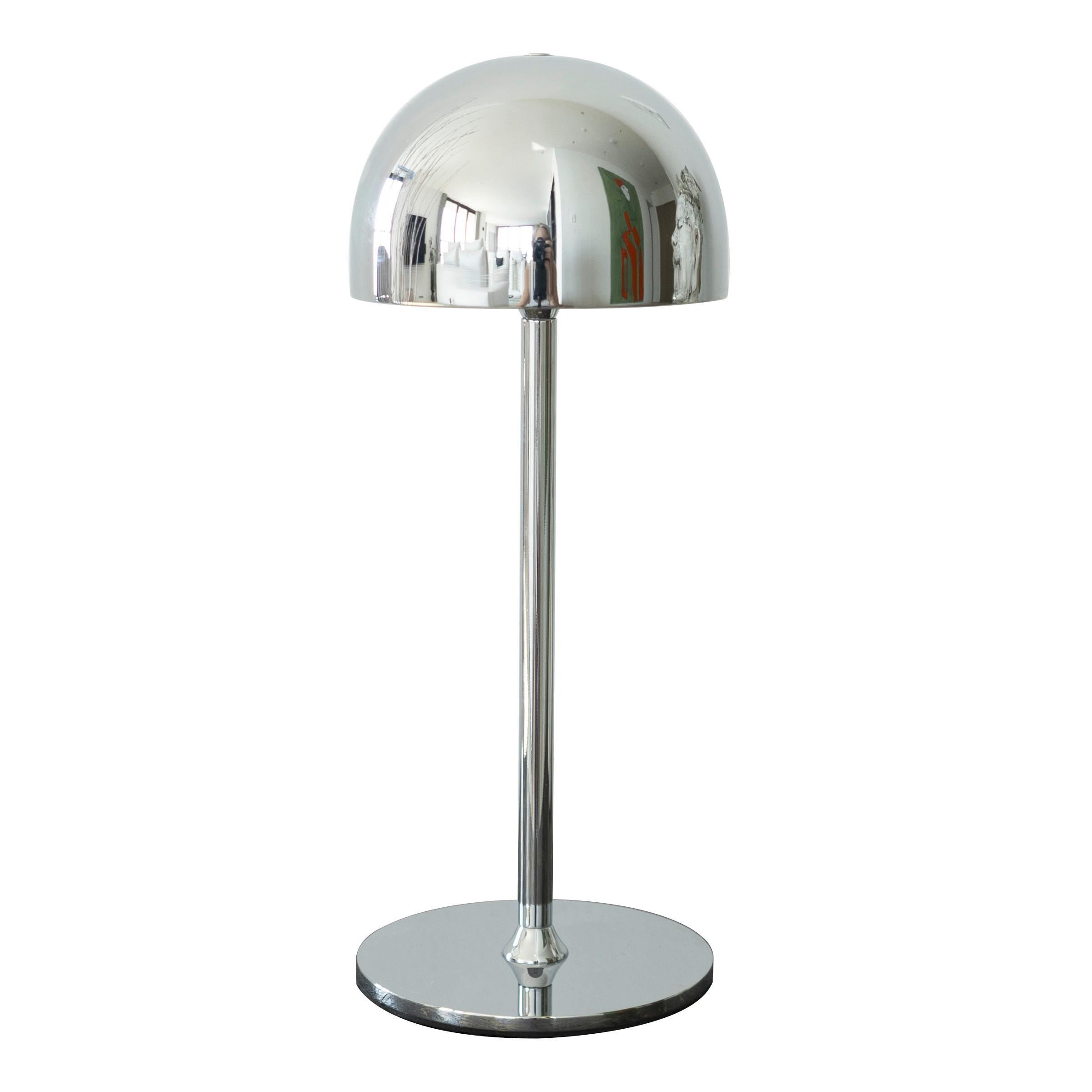 LAMPA STOŁOWA Z AKUMULATOREM 38631 TIM - kolor srebrny, Trend, metal (11,5/30cm)