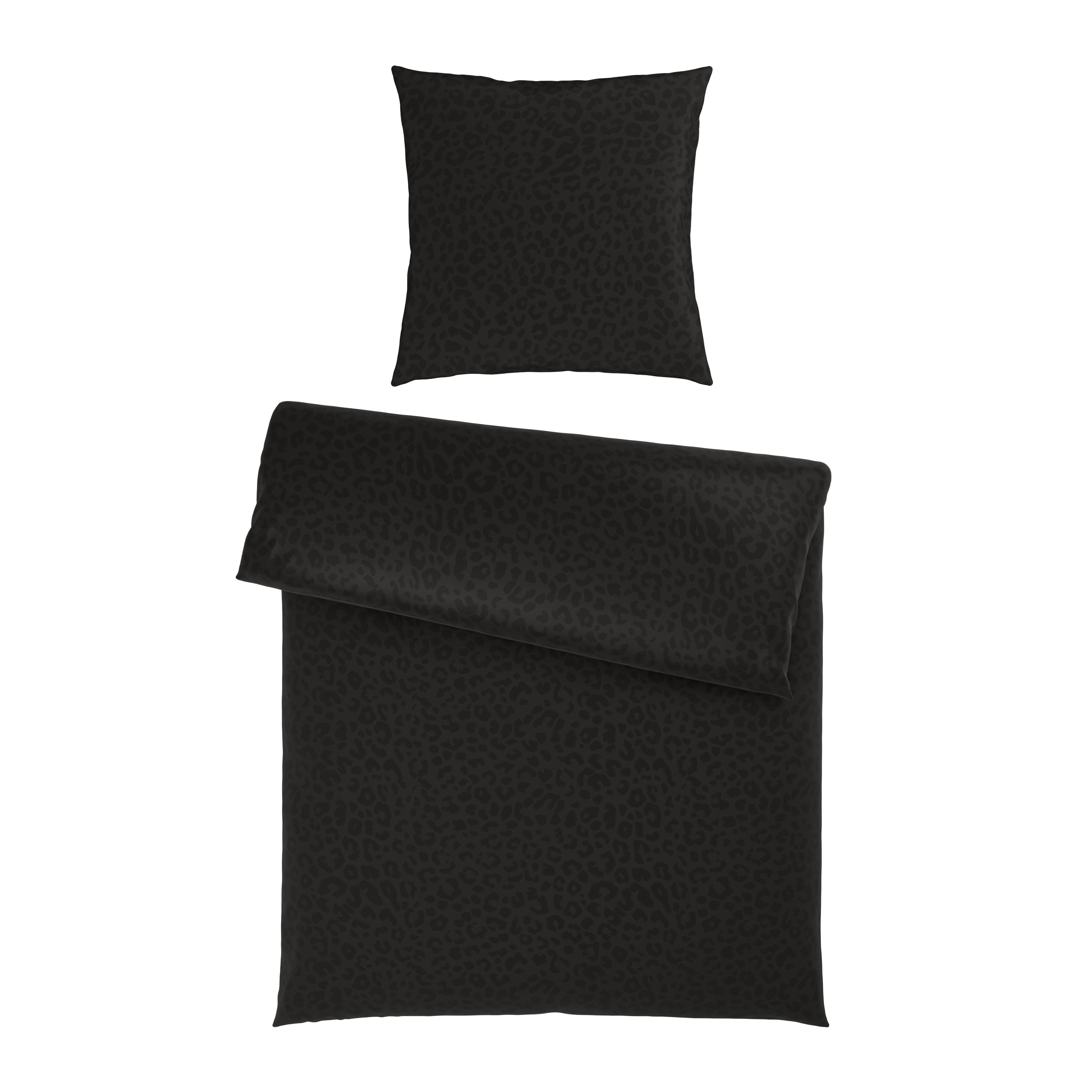 Bettwäsche Animal Schwarz ca. 135x200cm - Schwarz, KONVENTIONELL, Textil (135/200cm) - Mömax