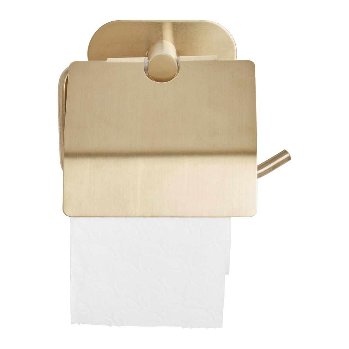 Toilettenpapierhalter in Goldfarben - LIFESTYLE, Metall (14/12,5/7cm) - Mömax