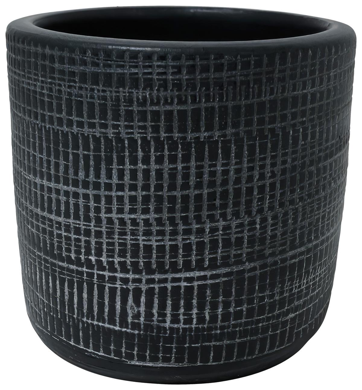 Kaspó Luna - sötétszürke, Modern, kerámia (11/10cm) - Premium Living